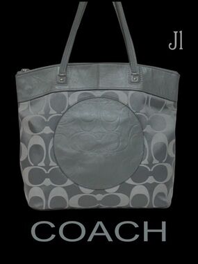 COACH Laura Signature Leather Tote